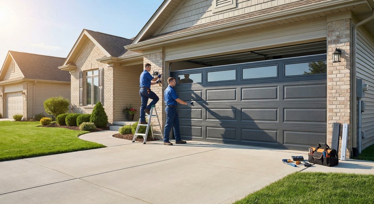 Garage door repair work, gallery photo 3